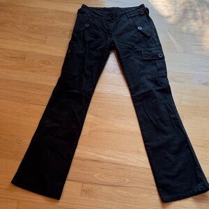 Sanctuary Black Flare Cargo Jeans